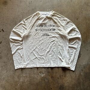 Acne Studios Cream Long Sleeve Tee